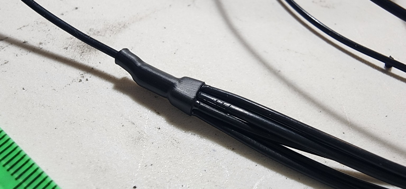 Protected motorsport wiring harness branch