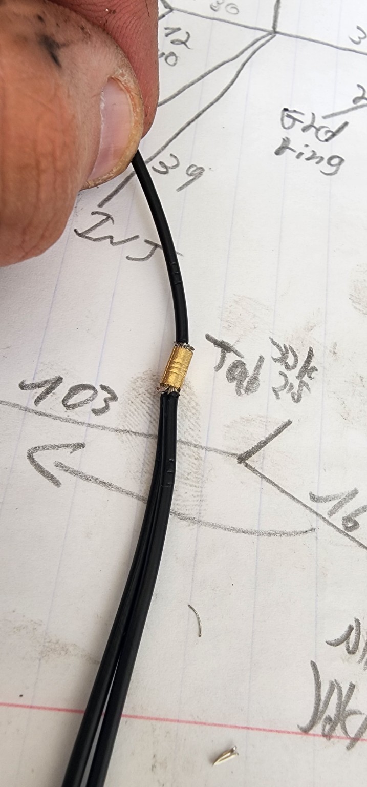 Shielded sensor wiring detail